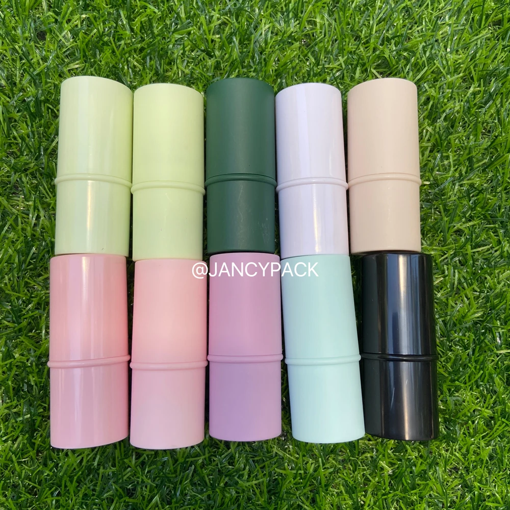 6g Green/Pink/Purple Lip Balm Container Empty Lipstick Bottle Cleansing Mask Stick Lip Balm Container Wormwood Mint Paste