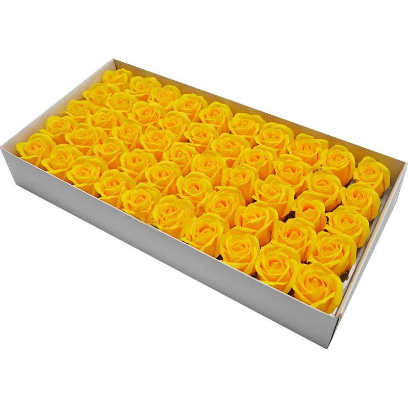 50 Stück künstliche Seifenrosen, Blumenkopf, Durchmesser 4,5 cm, Schönheit, Hochzeit, Valentinstag, Geschenk, Rosen, Blumenstrauß, Zuhause, Party, Dekoration, Blume