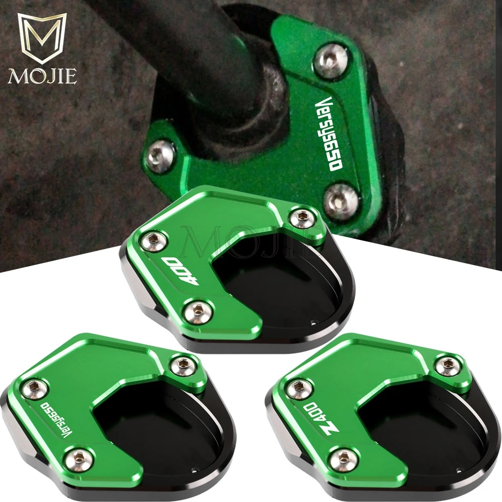 

Motorcycle Kickstand Foot Side Stand Enlarge For Kawasaki Versys650 2010-2023 Z400 Ninja 400 2018-2023 ZH2 2019-2021 2022 2023