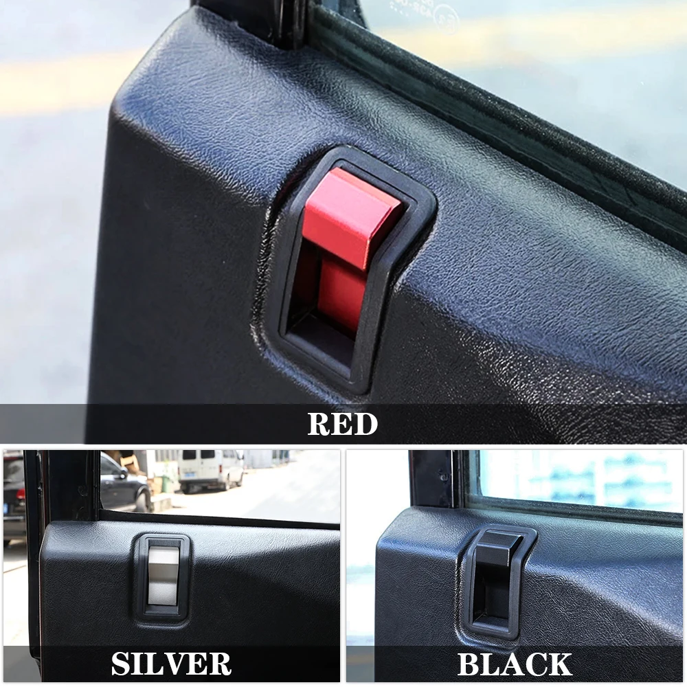 Car Internal Door Latch Handle Decoration Cover for Land Rover Defender 90 110 130 2004-2018