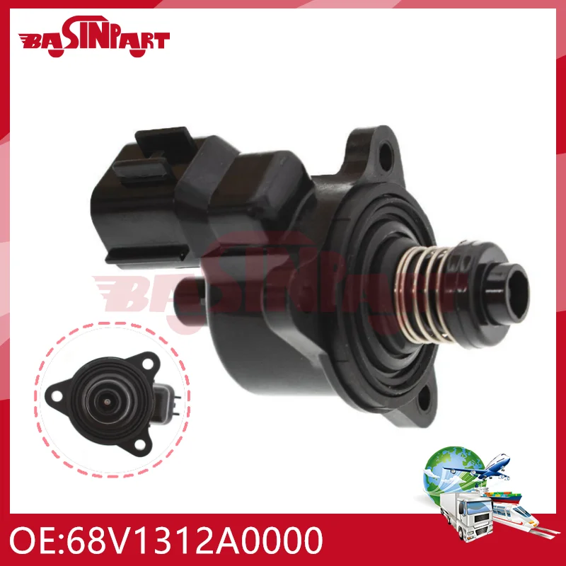 Motor paso a paso para fueraborda Yamaha, válvula de Control de velocidad de ralentí ISC para HP 115HP F115 LF115 68V-1312A-00-00, 68V1312A0000 IAC