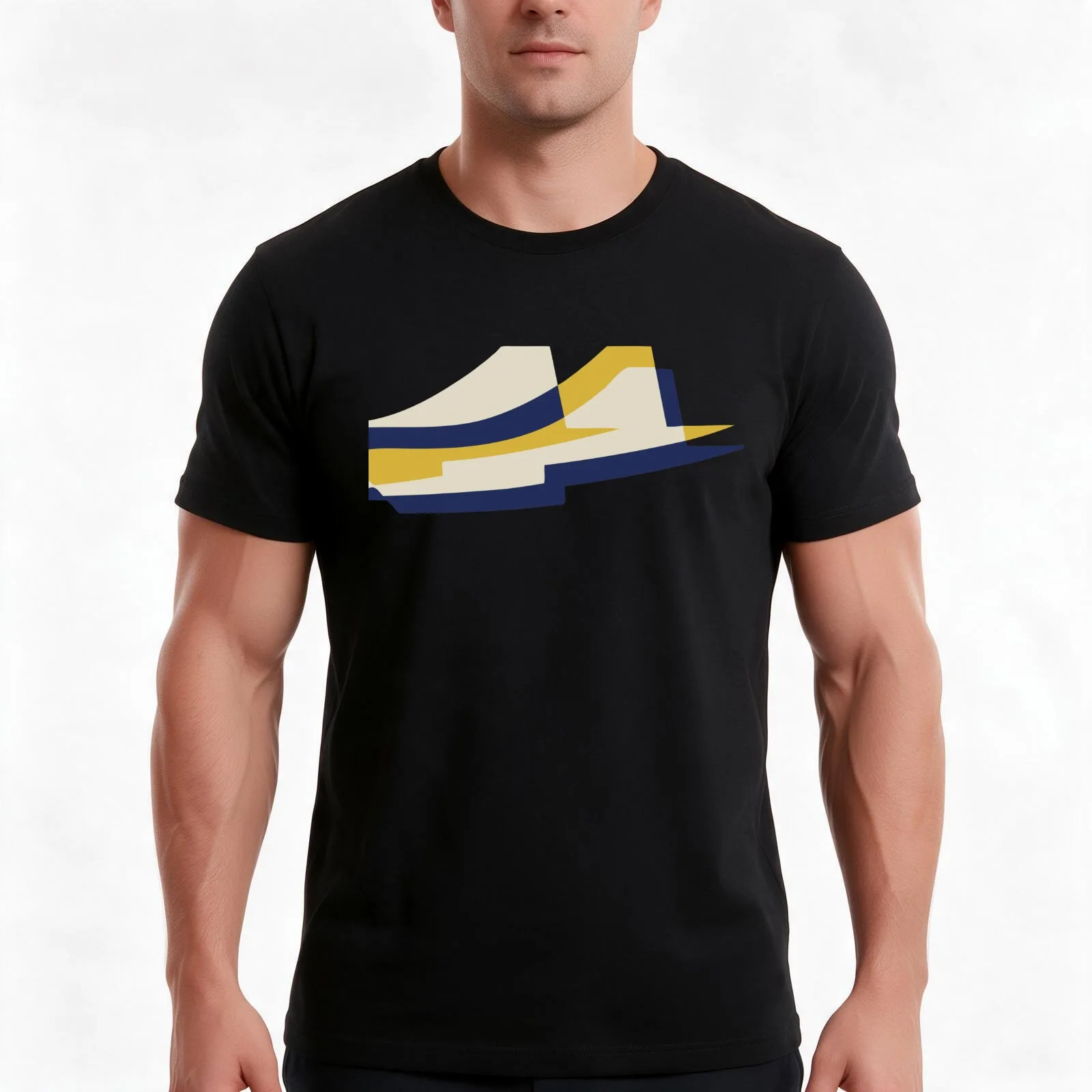 Concorde Hatton Cross Mosaic T-Shirt Summer Casual Cotton Tee Oversized Streetwear Tops Vintage Graphic Print 100% Cotton