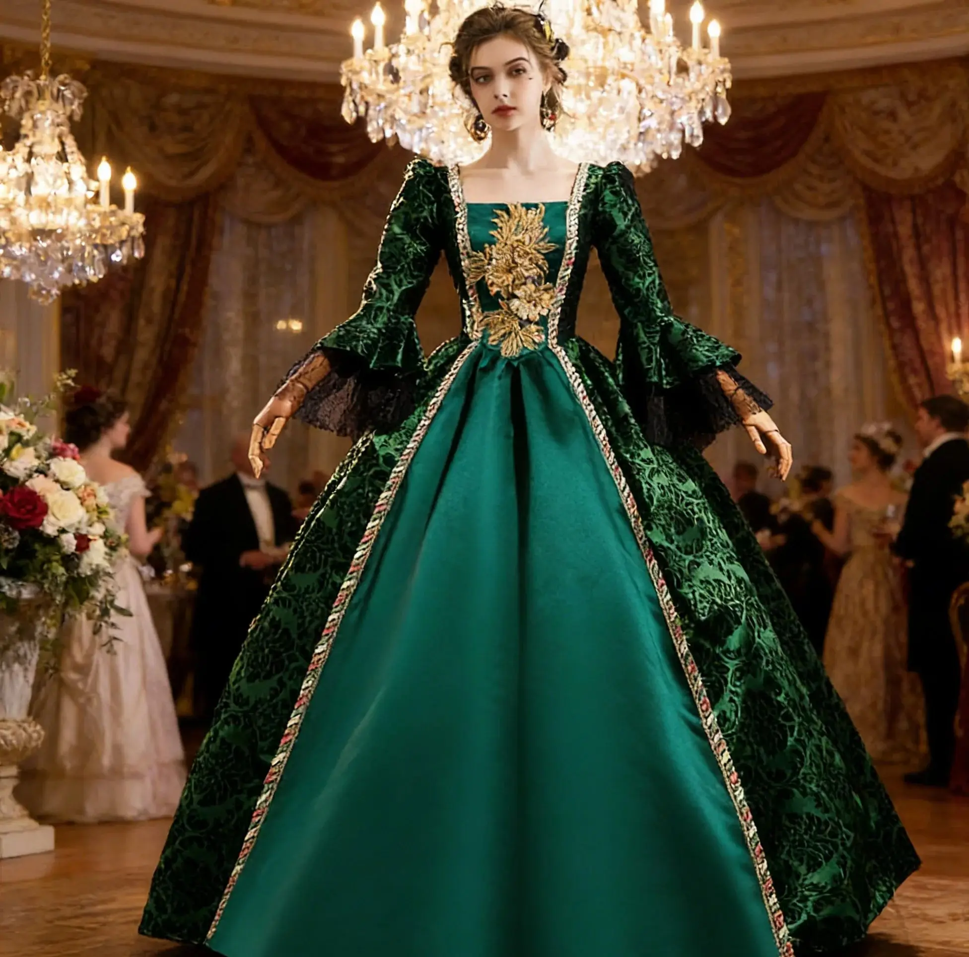 

Marie Antoinette Rococo Dress Victorian Ball Gown Renaissance Costume for Women