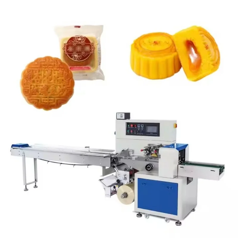 High Speed Automatic Horizontal Flowpack Pillow Cookie Packaging Machine Flow Back Bag Wrapper Packing Machine Customized