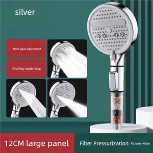 Hochdruck Duschkopf, große 3-Modi 6 Hauptverkaufsduschen Anti -Kalkstein - №6