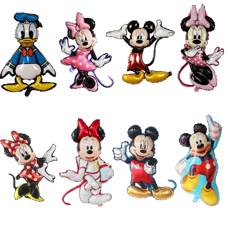 Cartoon Disney Mickey and Minnie Foil Balloon Mickey Mouse Helium Balloon Birthday Party Decoration Kids Baby Shower Globos Toy