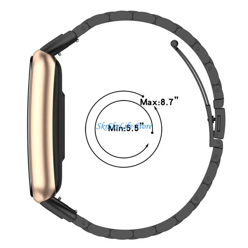 

E65E Wristband Strap Stainless Steel Sweatproof for Watch Sports Smartwatch