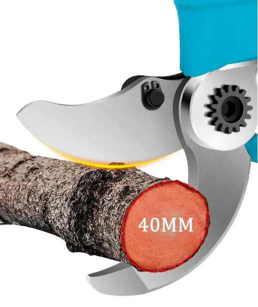 Professional Grade 40 MM Electric Pruning Shears Electric Scissors Garden Trimmer Lithium Battery Fruit Tree High Pruning Shears