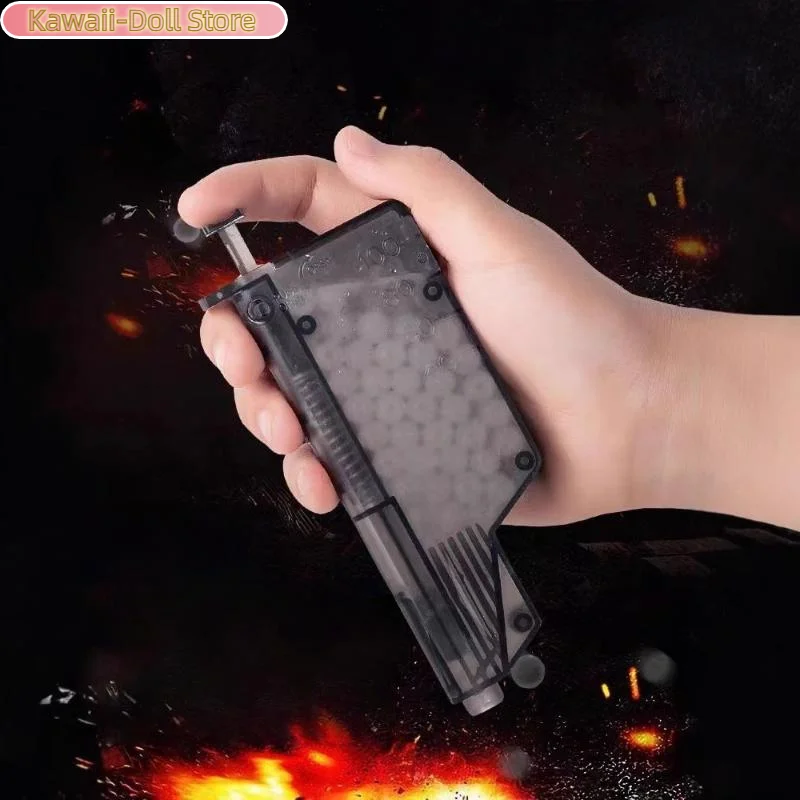 

2 шт. 7-8 мм магазины для гидрогелевых шариков, 100 шт. патронов, аксессуары для пистолетов с мягкими пулями, быстрый прозрачный магазин для страйкбола, детская игрушка