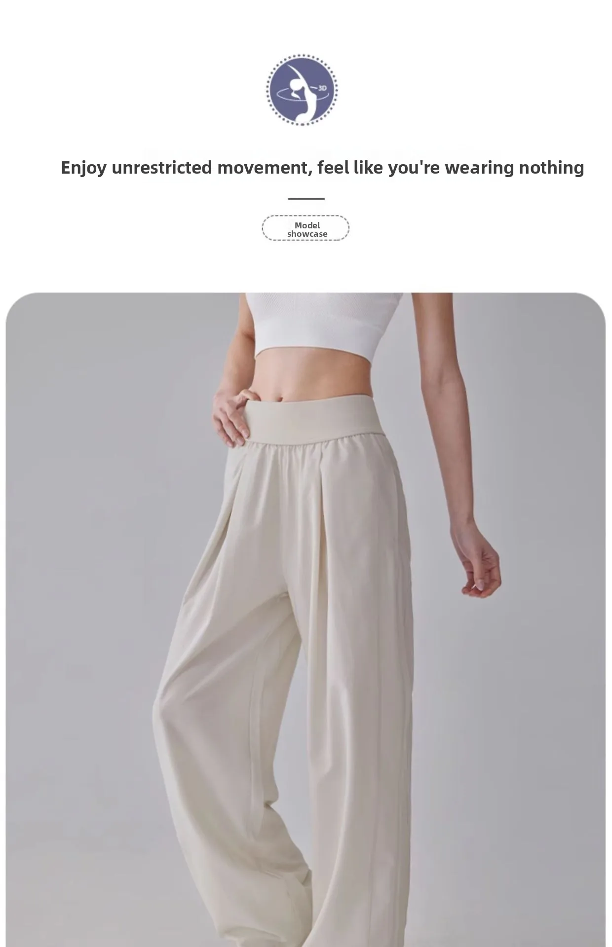 Quick-Dry Wide Leg Pants for Women, Loose Straight Fit for Yoga, Running and Casual Wear — detail 9