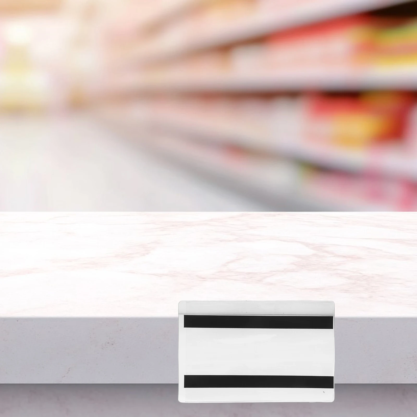 10pcs Tag Label Bag Transparent Magnetic Holders for File Cabinets Clear Pouch Sleeve Cover Store Sign Price Labels Document