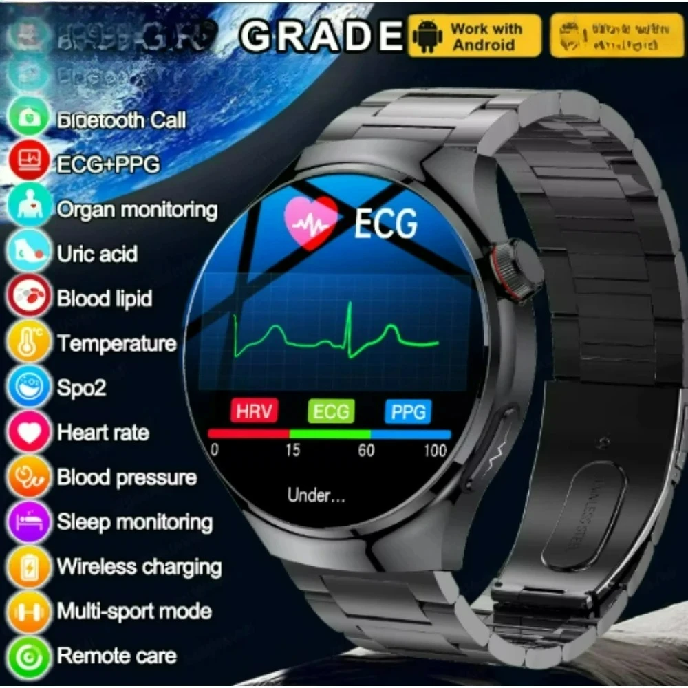 NEW Global Version Xiaomi Watch S5 Oxygen Blood Lipid Uric Acid ECG+PPG Body Temperature Bluetooth Call Health Smartwatch