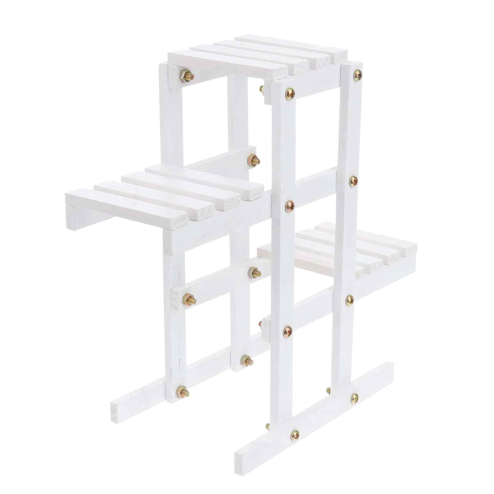 Rack Stand White Corner Shelf Balcony Rack Shelves Plants Indoor Small Flower Stand Succulent Holder