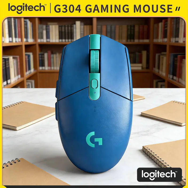 

Logitech G304 Wireless Gaming Mouse 12000 DPI HERO Sensor LIGHTSPEED 1ms 9-Month Battery Practical Design Laptop Gamers