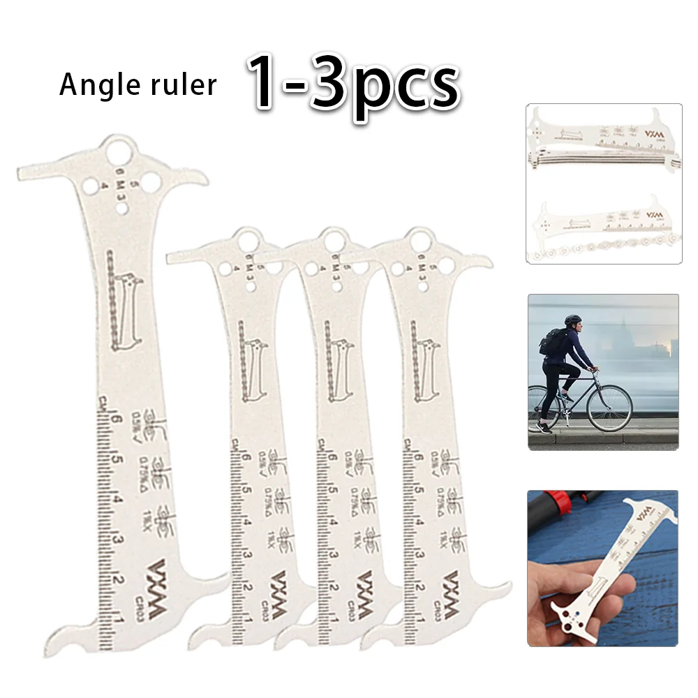 3-1PCS Road Chain Wear Indicator Gauge Measurement Ruler Checker Mountain Bike Cycling for Outdoor Cycle Biking Entertainment