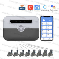 TINO WiFi Smart 8-Zone Sprinkler Controller Garden Watering System Programmer Home Tuya Smart Life Irrigation Timer Drip