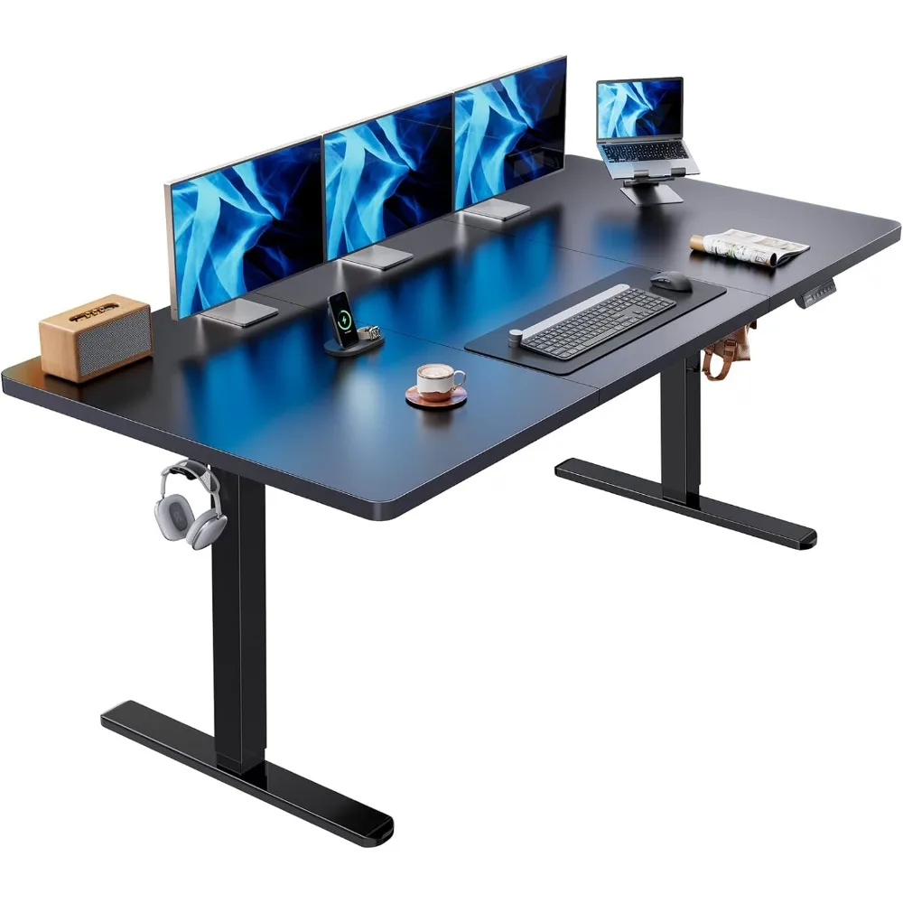 Electric Standing Desk, 71 X 35 Inch Large Height Adjustable Table, 4 Memory Preset, Sit Stand Up Desks, Office Computer Desk