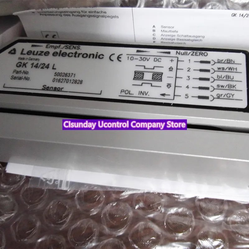 New original LEUZE GK 14/24 L transparent paper label detection sensor trough type electric eye