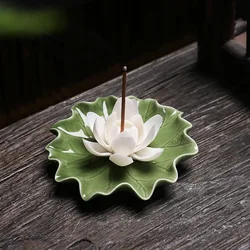 1 set of 4 optional, pure hand-plug Lotus Line incense stand, Yoga Home ornaments andle aromattherapy stove incense stand psycho