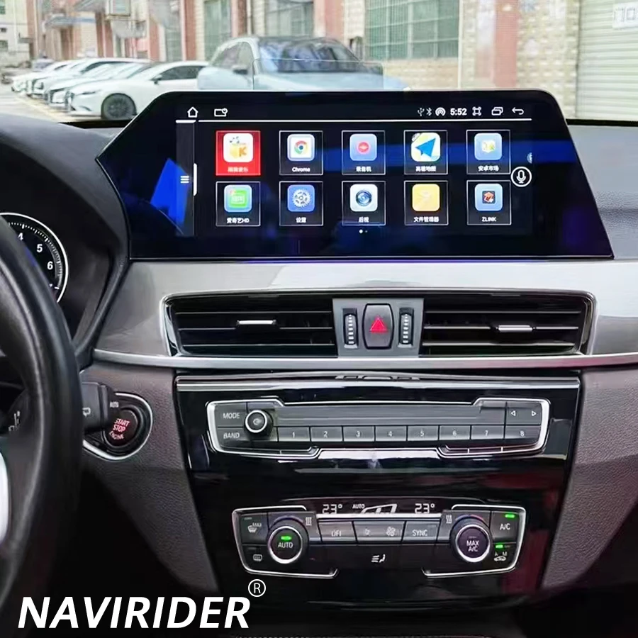 GPS 네비게이션 호스트 스테레오 자동차 라디오 테이프 녹음기 멀티미디어 카플레이, 12.3 인치 안드로이드 13 블레이드 스크린, BMW X1 F48 2016 - 2019