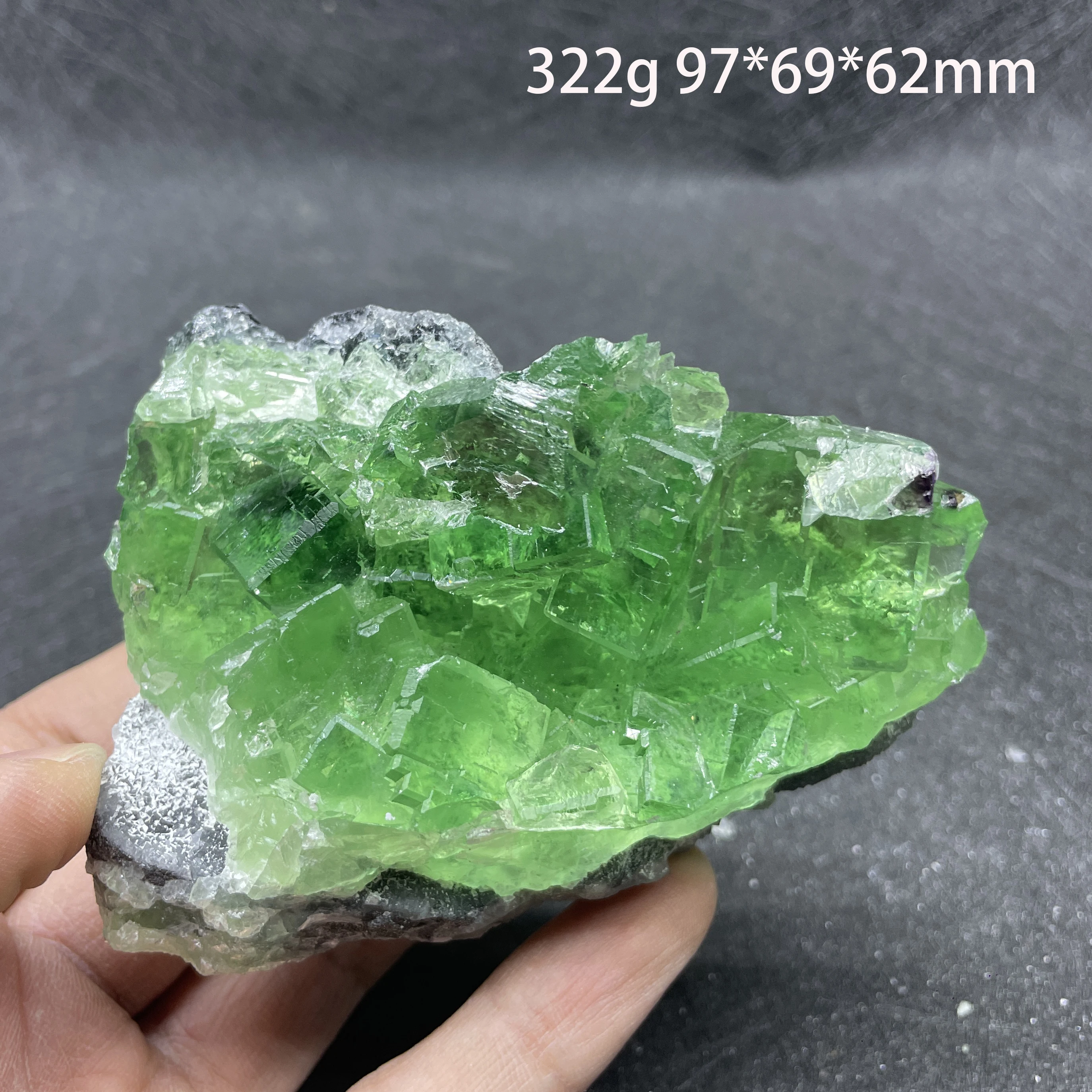 Natürlicher Rohstein, Fluorit-Kristall-Cluster, Zhejiang Xianghualing, Mineralquarz, Felsprobe, Dekoration, raue polierte Heilung