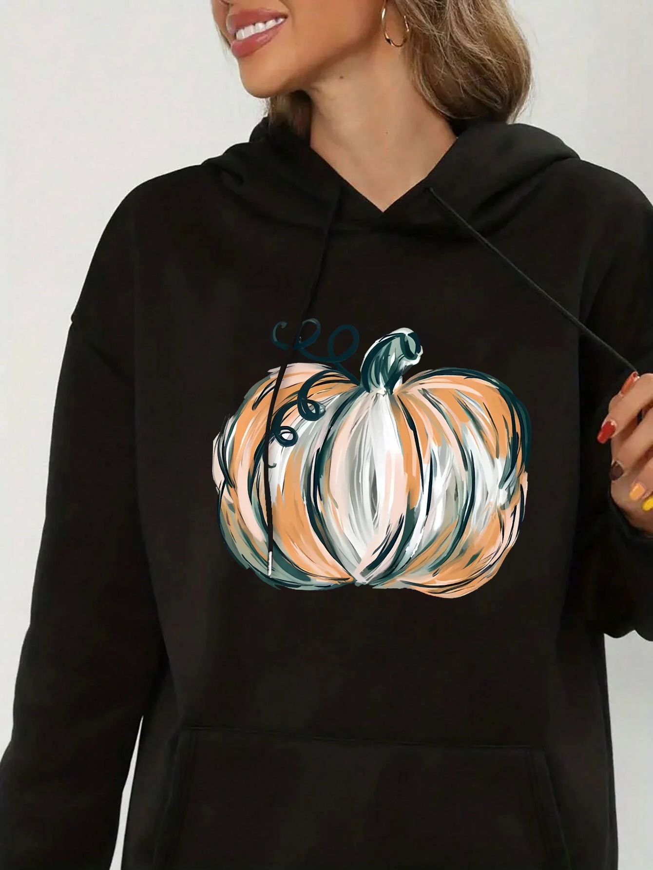 

Pumpkin Graphic Printing Autumn and Winter Cotton Men's and Women's Hoodies Casual Outdoor Street Sports Training Brand Trend