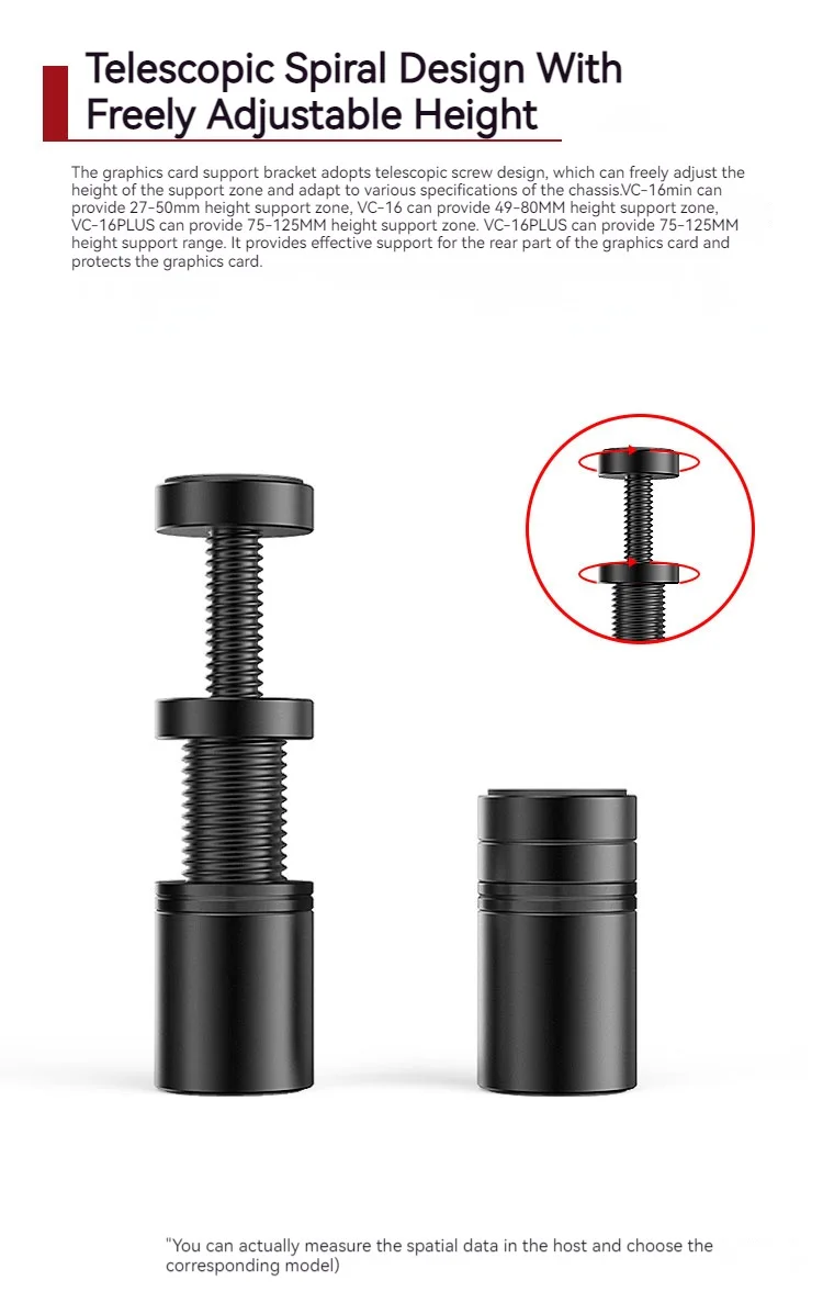 Grafikkarte Unterstützung GPU Halterung Magnetische Schutz Grafikkarte Halter Stehen Grafikkarte Klammer Computer Desktop Zubehör – Detail 3