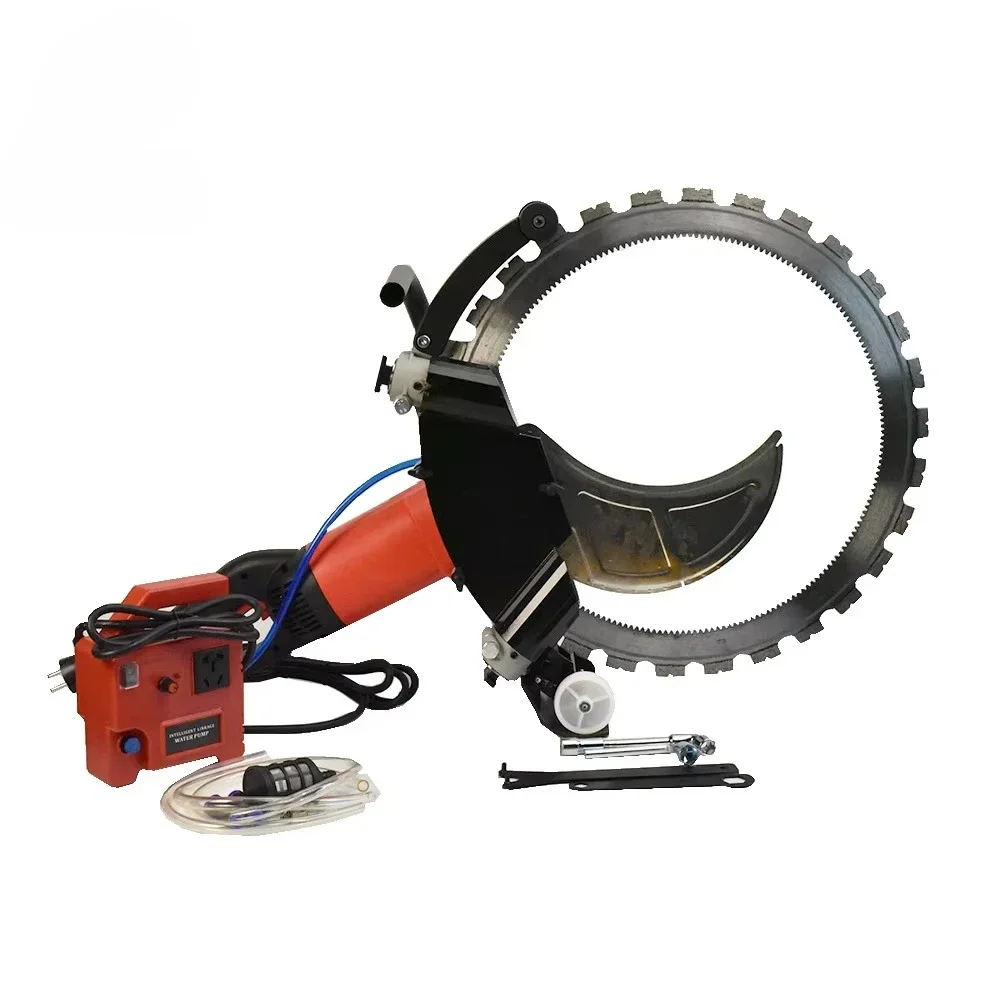 High Quality Industrial Electric Handheld Wall Cutter Brushless Motor Ring Saw with Wet Concrete Cutting Features