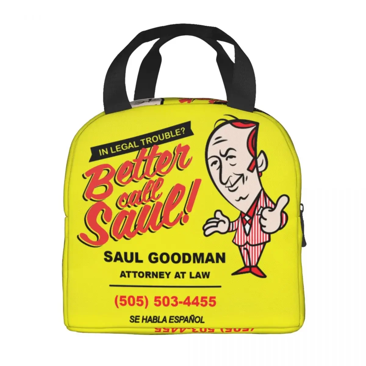 Better Call Saul Saul Goodman Insulated Lunch Bag Women Waterproof Breaking Bad Thermal Cooler Lunch Tote Beach Camping Travel