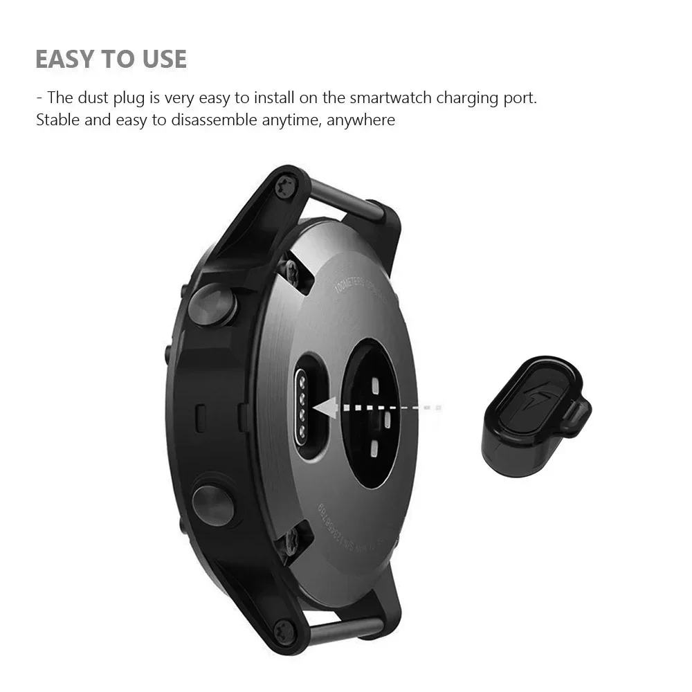 Tappo di protezione della custodia con tappo antipolvere in TPU per Garmin Fenix 8 8X 7 Pro 7X 6X Pro Enduro 2 Tactix 7 Pro Porta di ricarica Copertura antipolvere
