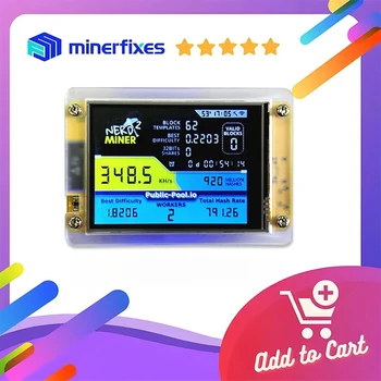 NerdMiner V2.8-inch 350kh/s BTC Solo Lottery Nerd miner Cryp...