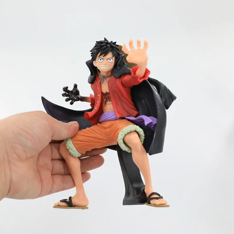 One Piece One Piece KOA Art Modeling Luffy Ghost Island Battle Suit Doll Car Ornament Small Figure Suitable for Collection