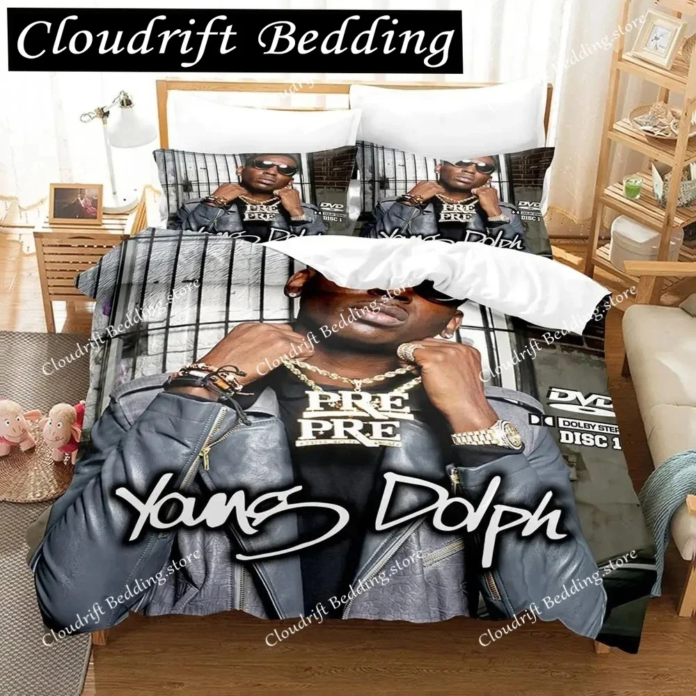 

Young Dolph Bedding Set Single Twin Full Queen King Size Bed Set Aldult Boys Bedroom Duvetcover Sets 3D Print roupas de cama