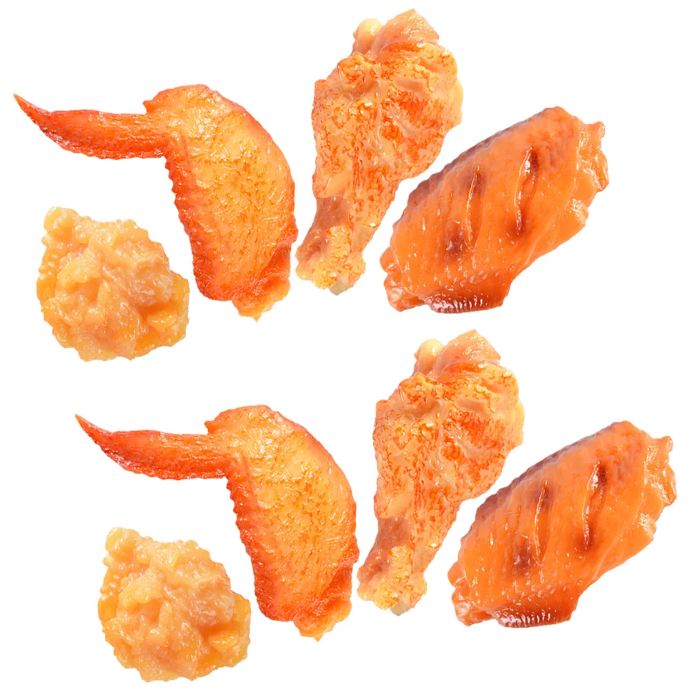 Simulation Food Model Simulated Decor Artificial Chicken Wing Faux Drumstick Realistic Leg Lifelike Wings