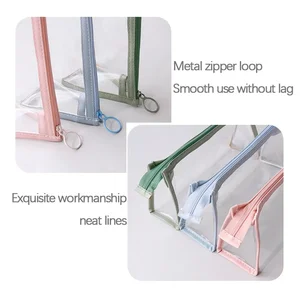 Transparent pencil case, large capacity, simple, Kawaii cosmetics bag, school, study, stationery, office supplies 8 MAIN SALES CASE CASE - №8