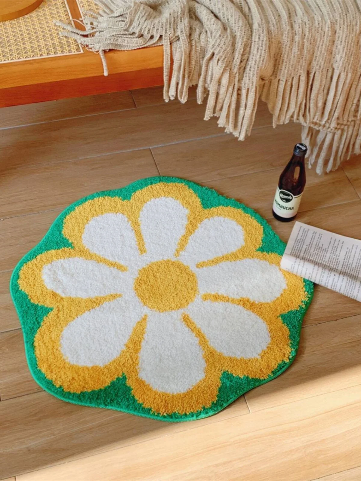 VIKAMA Shaniproo زهرة السجاد مدخل باب حصيرة لغرفة المعيشة وغرفة النوم والحمام ماصة السجاد للديكور المنزل #3