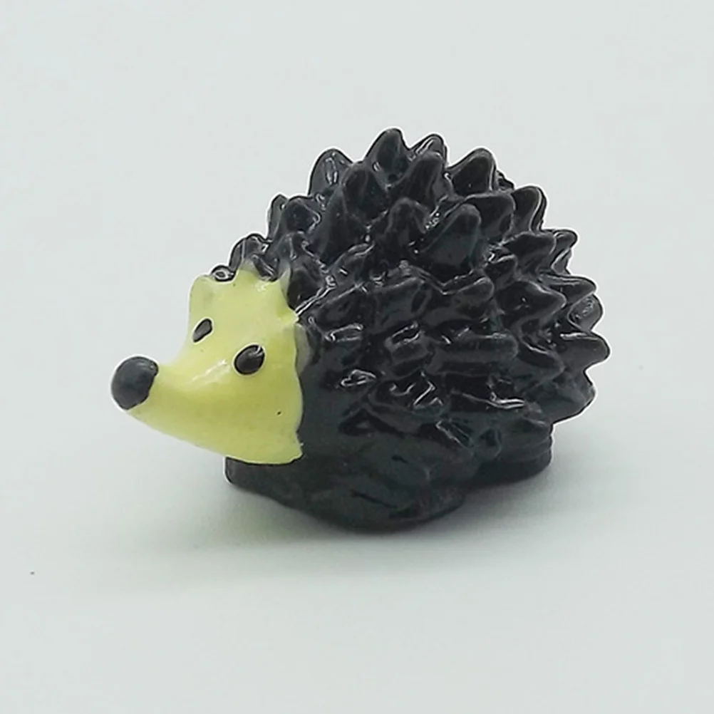 3pcs Succulent Figurines Mini Garden Decor Hedgehog Mushroom Landscaping Micro Landscape Decoration For Terrarium Scene
