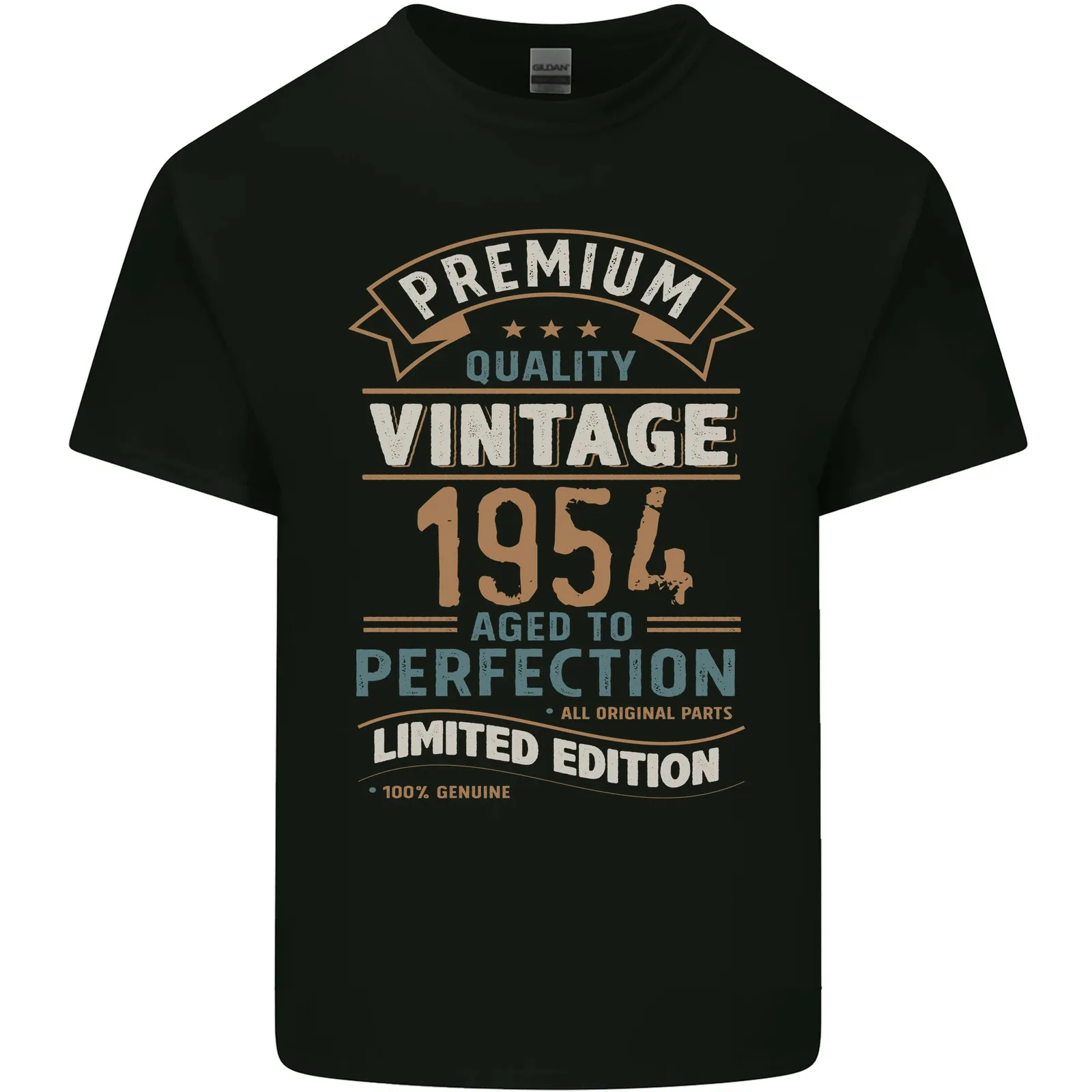 Premium Vintage 70th Birthday 1954 Mens Cotton T-Shirt Tee Top