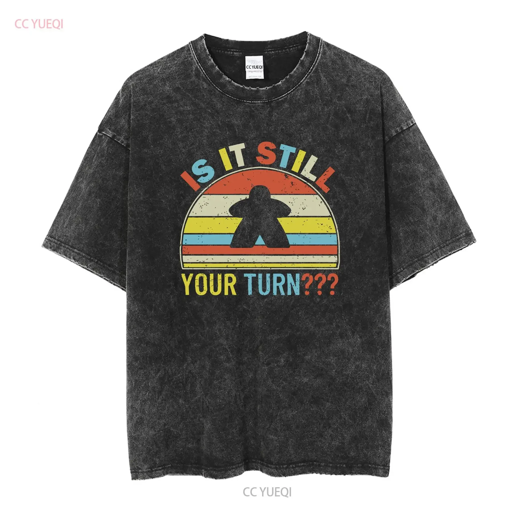 Board Game T Shirt Funny Carcassonne Meeples vintage Washed Versatile graphic Unisex Stylish fashion Comfortable