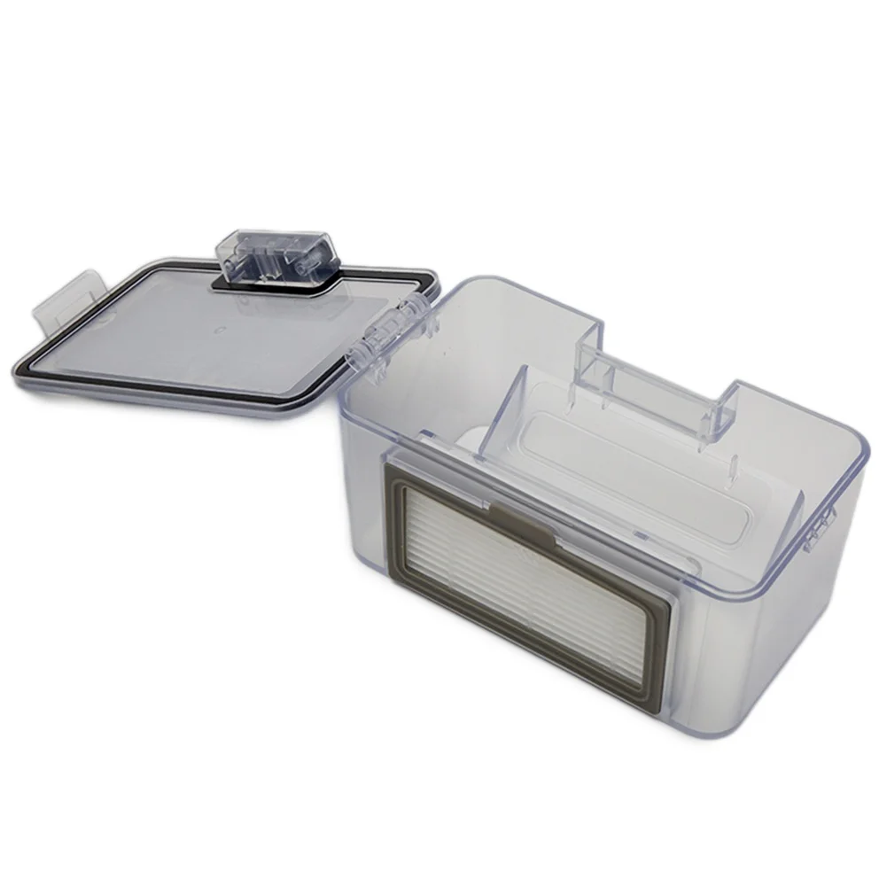 1Pc Dust Bin Replacement For Midea VCRO4W Irbis 0321 For Redmond 1321S Robot Vacuum Washable Dirt Container With Locking Lid