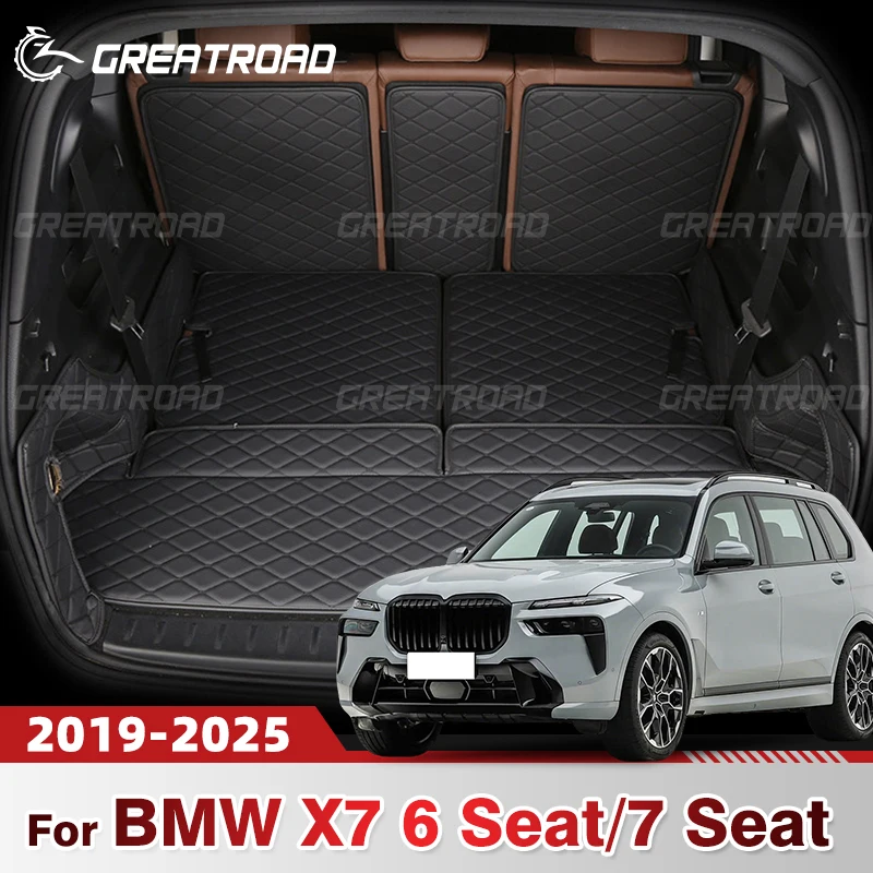 

Auto Full Coverage Trunk Mat For BMW X7 6 Seat/7 Seat 2019-2025 2024 Car Cover Pad Cargo Liner Interior Protector Accessories