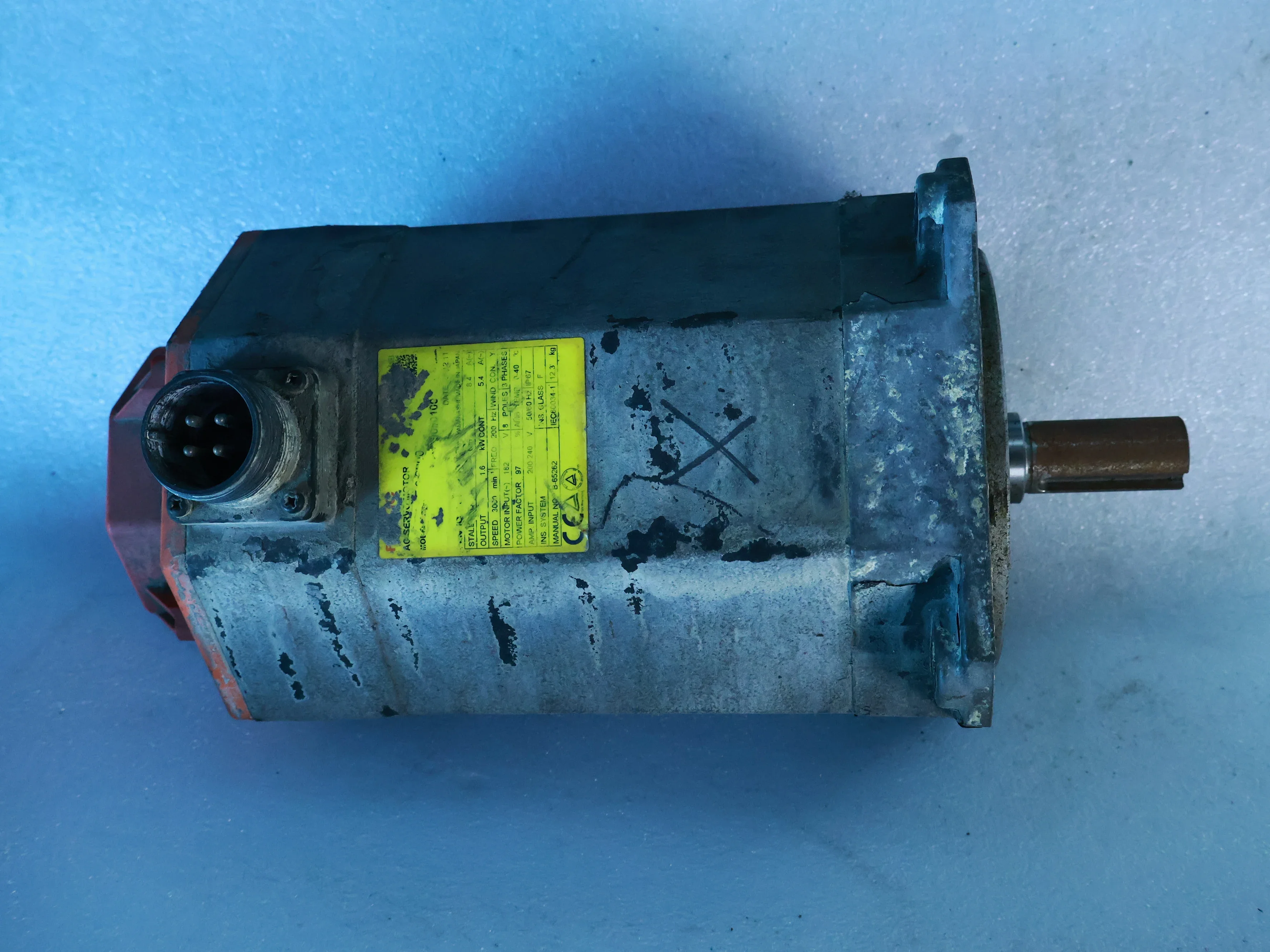 

Б/у A06B-0227-B200 # 0100 для FANUC A06B-0227-B200 # Серводвигатель 0100