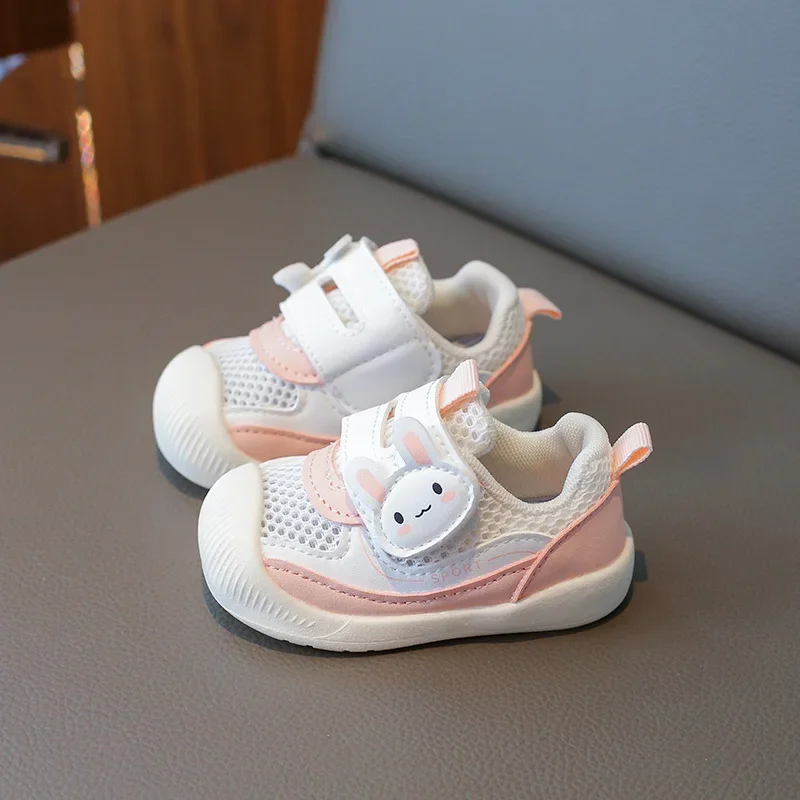 Summer Breathable Air Mesh Kids Sandals 1-4T Baby Unisex Casual Shoes Anti-slip Soft Sole First Walkers Infant Lightweight Shoes