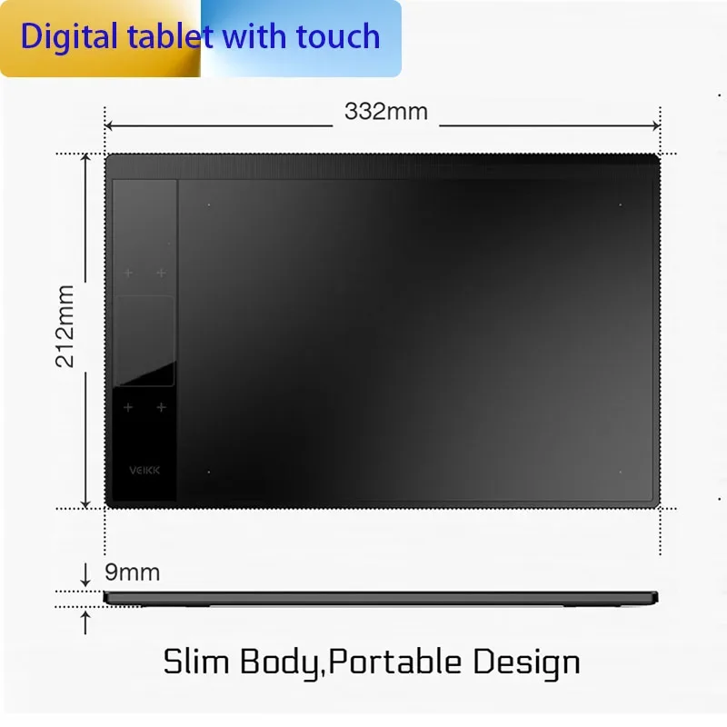 Imagem -04 - Veikk A30 10x6 Polegadas Tablet de Desenho Gráfico Profissional Tipo-c Interface com Bateria de 8192 Níveis sem Bateria para Desenho Digital