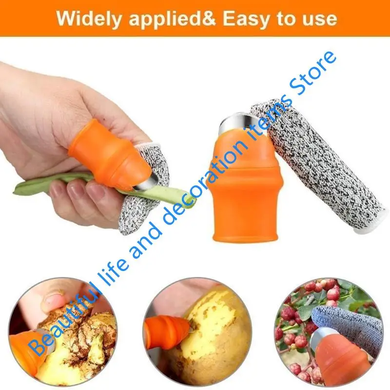 XX9B 18 Pieces Trimmer Scraper for Picking Potted Fruits and Vegetables Finger Knives