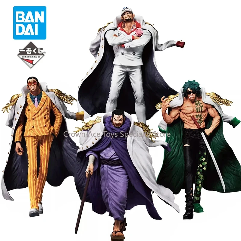 One Piece Ichiban Kuji Zettai-Teki Seigi Kakumei Akainu Aramaki Fujitora Kizaru Manga Figure Trendy Toys Children Holiday Gifts