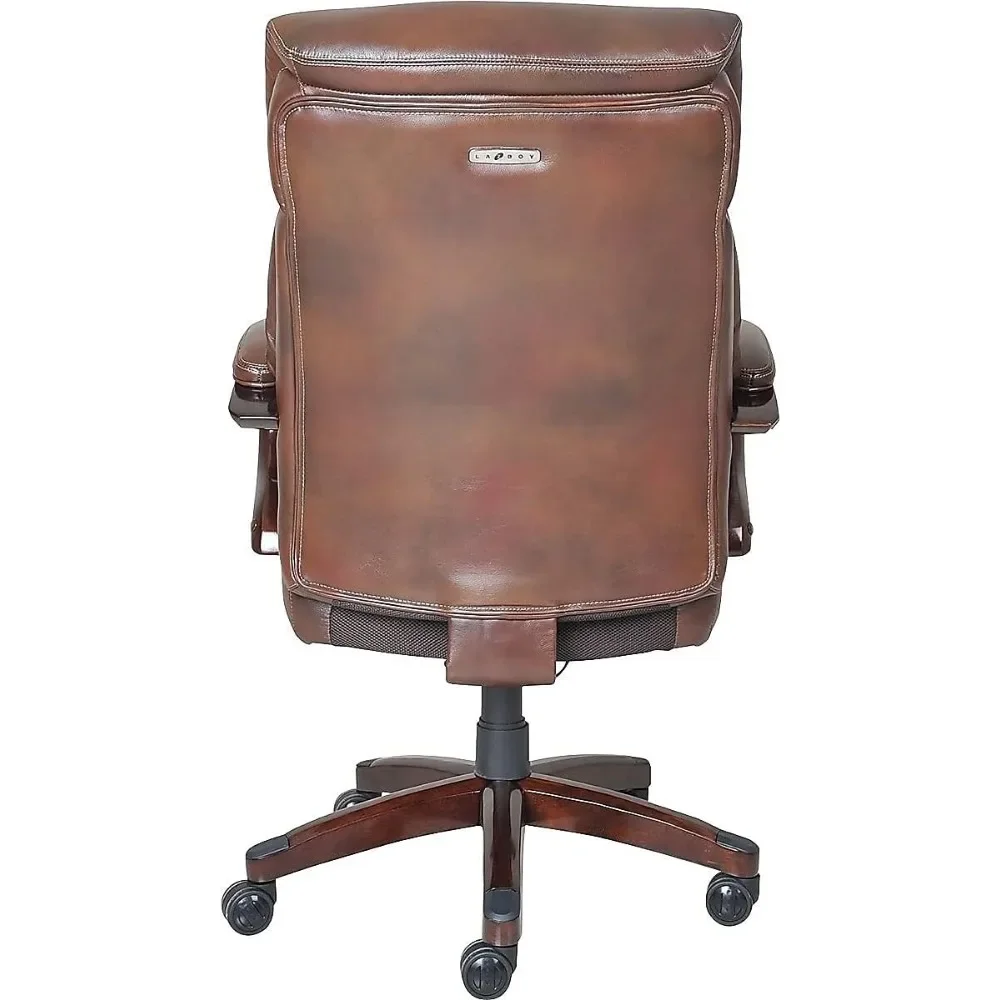 Bradley Bonded Leather Executive Chair - Durable Construction, Smooth-Rolling Casters, Sleek and Modern Design