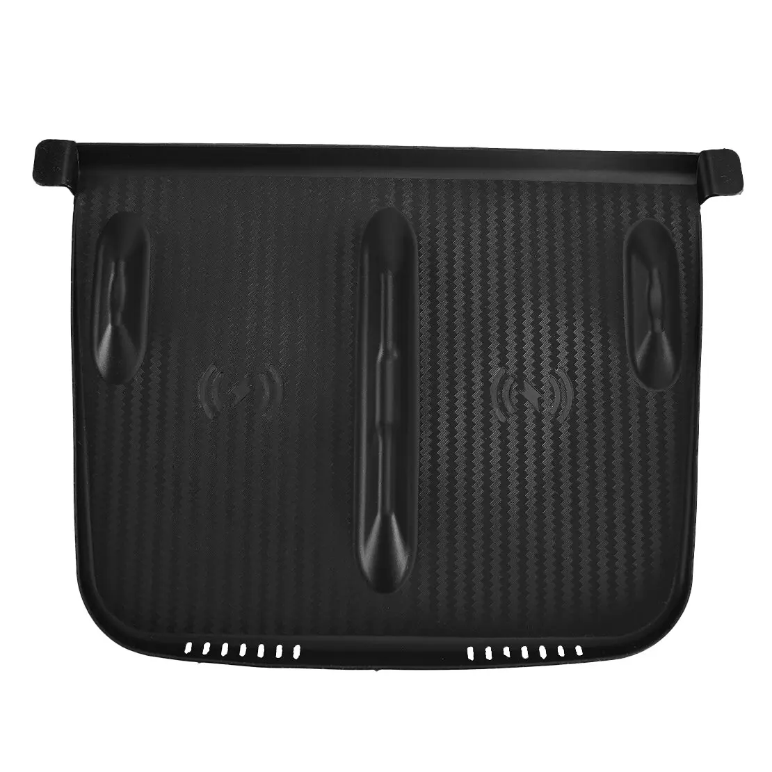 

Силиконовый коврик для беспроводной зарядки центральной консоли автомобиля, черный, подходит для Tesla Model Y 3 2021-2024