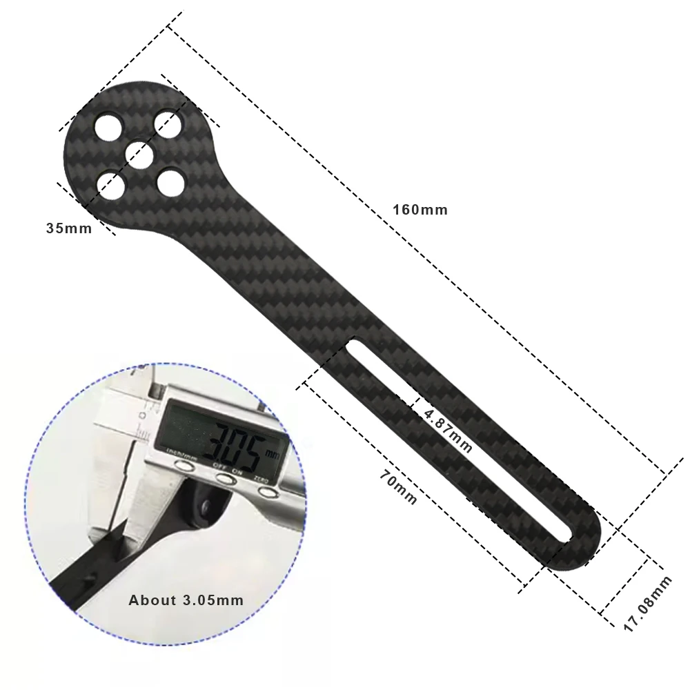 Bike Carbon Speedometer Stents,Extender Bracket,Carbon Fiber Bicycle Integrated Handlebar Stopwatch Seat Holder For Garmin,Wahoo