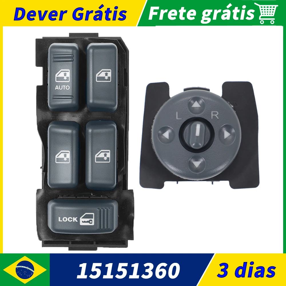 SORGHUM 15009690 15151360 interruptor de janela elétrica Janela Espelho Traseiro Interruptor Para Chevrolet Blazer Suburban S10 Tahoe GMC Jimmy Sonoma Yukon Cadillac Escalade